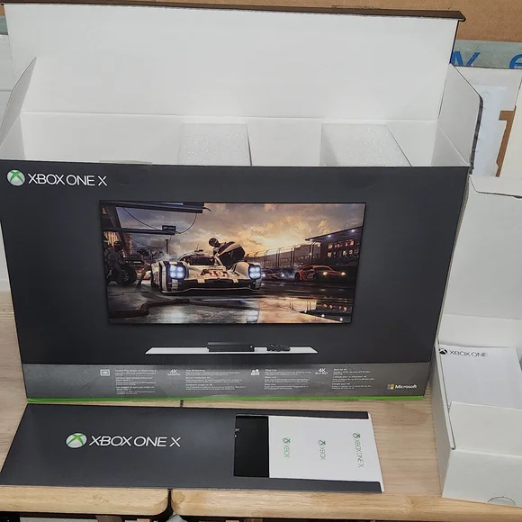 Xbox One X BOX ONLY: Plus Inserts Replacement Box Original
